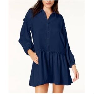 Free People drop waist Shirt dress